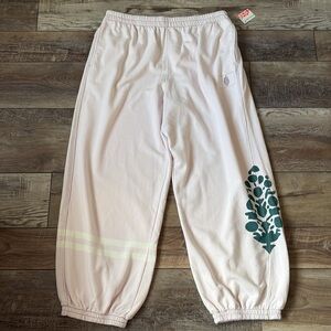 NWT FP Movement Free People All Star Logo Pants Rose Quartz XL